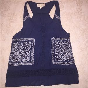 Navy blue tank top